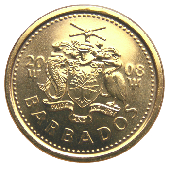 Барбадос 5 центов  2008 год UNC